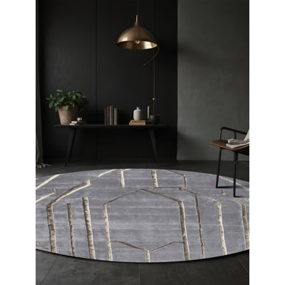 Tapis gris lavable à la machine