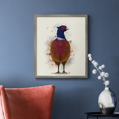 Pheasant Splash 3 Premium Framed Canvas - Ready to Hang