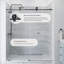  Crystal 56 - Porte de douche coulissante sans cadre 60 x 78 po en verre trempé transparent 3/8 po-136370450