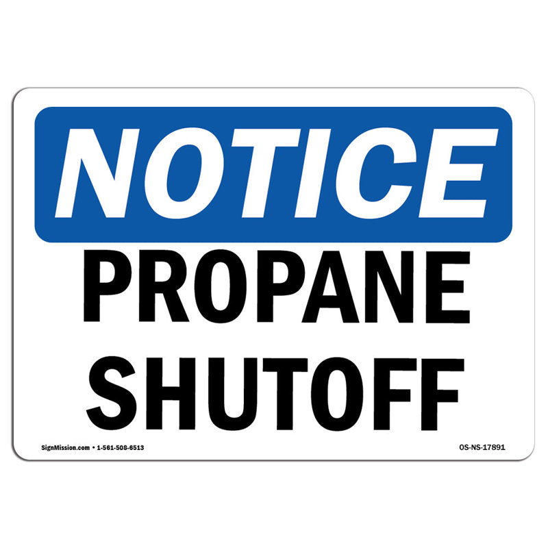 Panneau de propane en aluminium 18 x 24, H 24 po x l 18 po x P 0,1 po