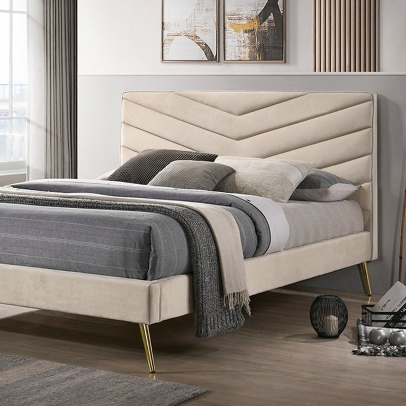 Upholstered Platform Bed, Full