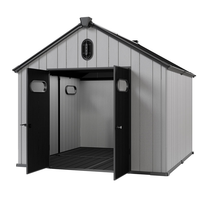 iYofe 8 ft. W x 10 ft. D Resin Storage Shed