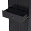 Armoire de rangement pour salle de bain avec deux paniers à linge, armoire de rangement avec portes et tiroir pour la maison, noir-1162852406