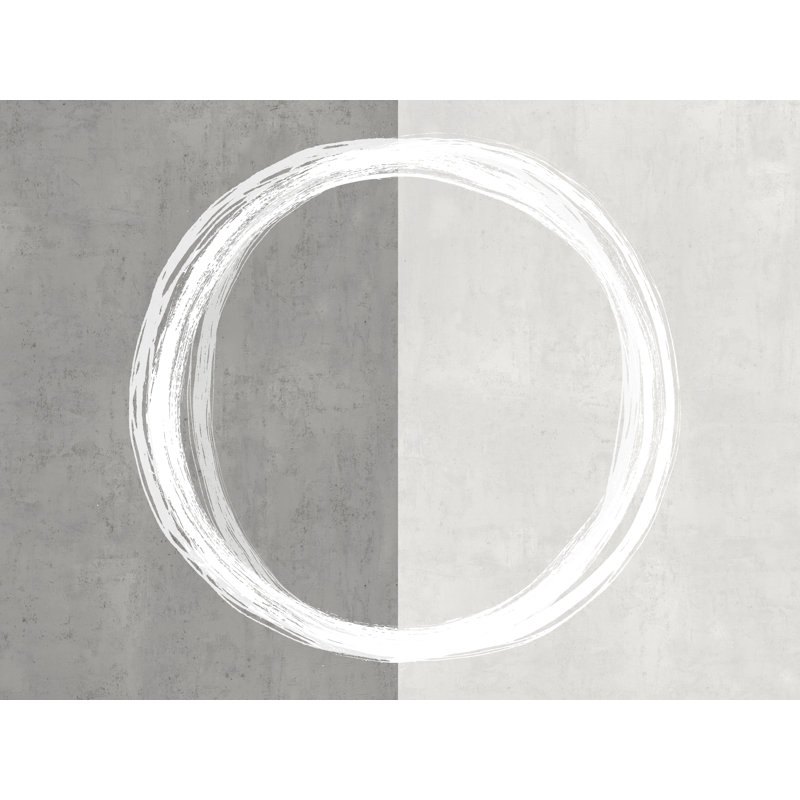 «Bob bisue Circle White on Canvas» par Natalie Harris, reproduction, H 36 po x l 48 po