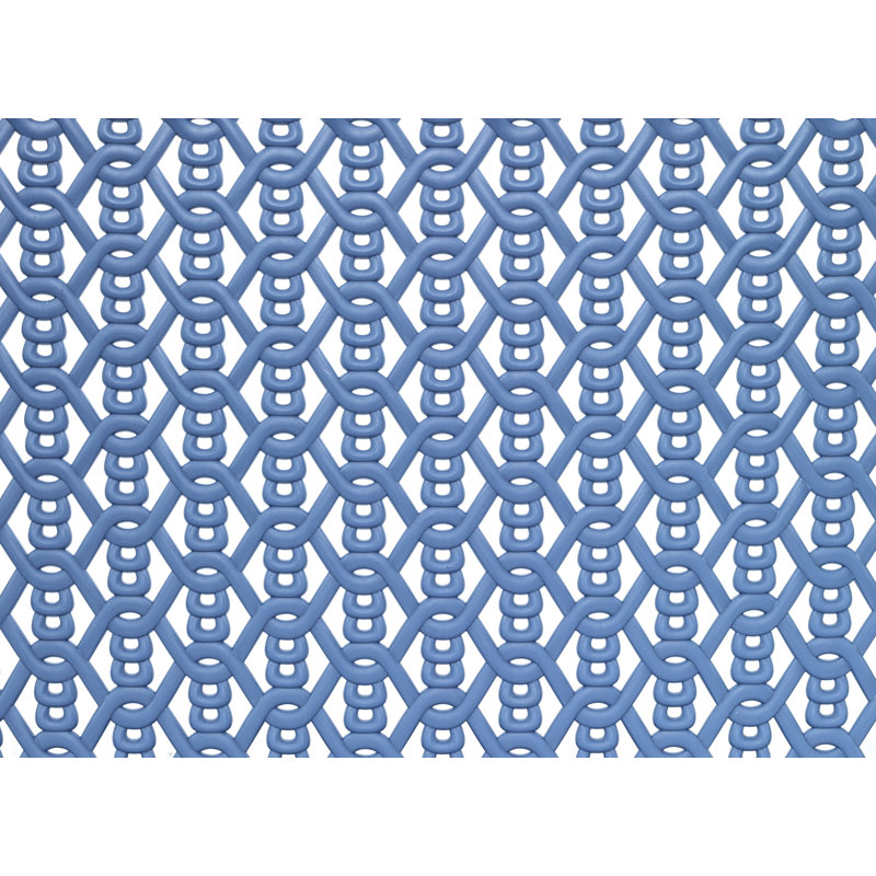 Whitmor Link Stitch Resin Form Rectangular Tote, Blue