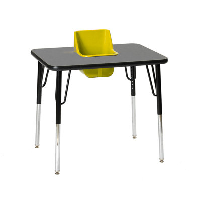 Laminate Adjustable Rectangle 1 Students Activity Table & Chairs