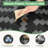 Shimeek Outdoor Mat for Patio Clearance, Waterproof Reversible Plastic Camping Rugs,Black & Gray-1074314526