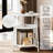 End Tables Side Table With Storage, Fluted Nightstand With Charging Station, Small Mid-century Modern Bedside Tables, Side Table For Small Space Living Room Bedroom Sofa Couch-68870801-76857866