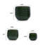 3 pots de fleurs en céramique, pot de fleurs moderne pour patio, jardin ou rebords de fenêtre - vert foncé-1683804655