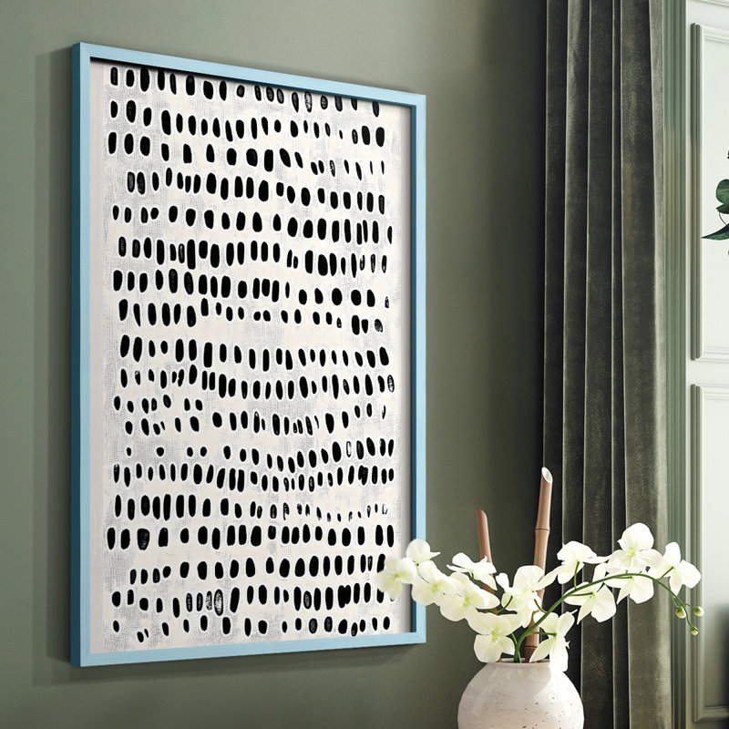 Abstrait, reproduction encadrée Cxxvi - prêt à être accroché, H 29 po x P 23 po, Bleu