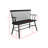 1Pc Casual Farmhouse Relaxed Vintage Wood Spindle Back Bench Wooden Chair-1187648925