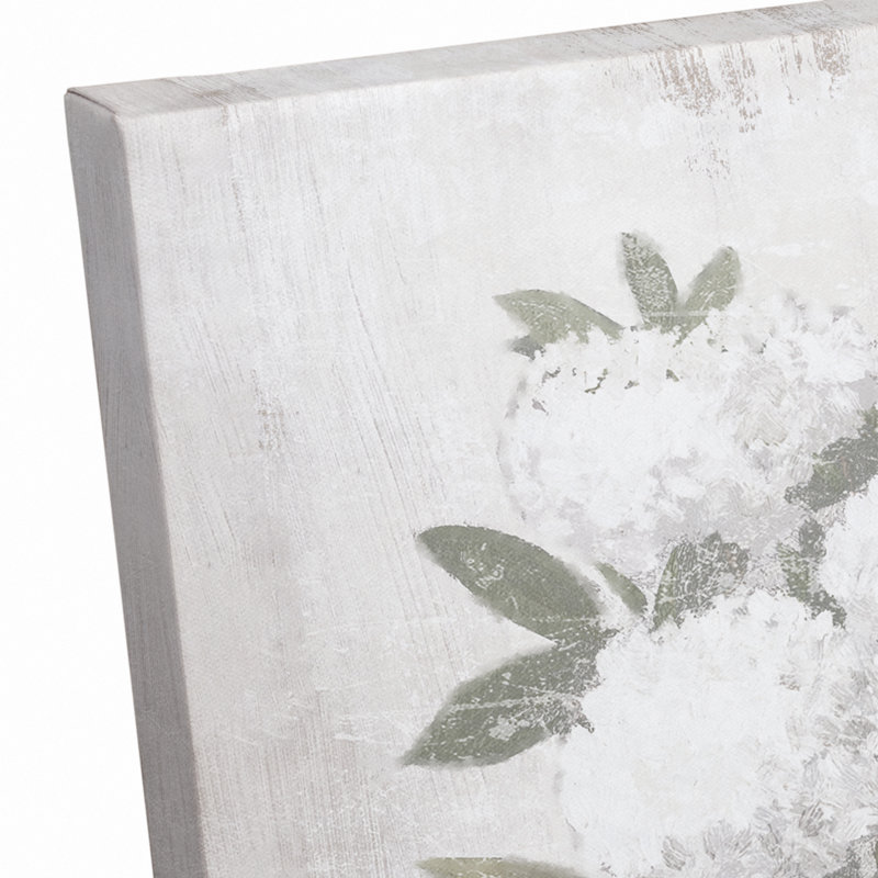 " White Hydrangeas " Painting Print, 16" H x 20" W x 1.25" D