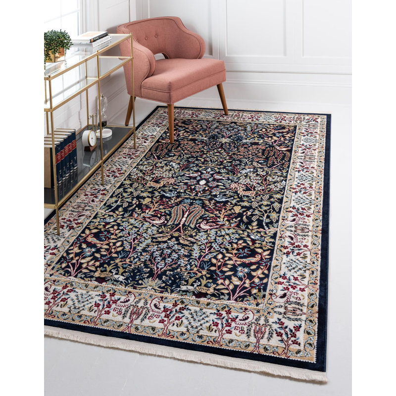Tapis bleu Jackson Jackson, Navy, Rectangle 7 pi 10 po x 10 pi