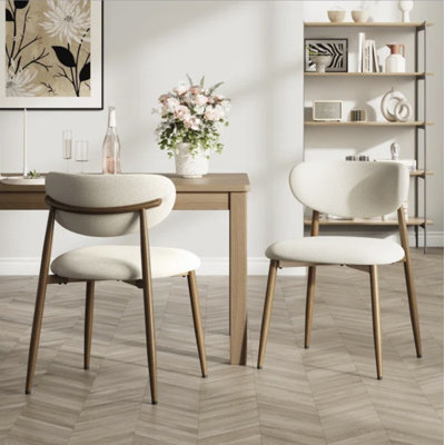 Westhampton Upholstered Dining Chair with Metal Frame