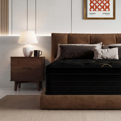  Alwyn Home 12"/14" Medium Memory Foam Hybrid Mattress with CertiPUR-US Certified Foam
