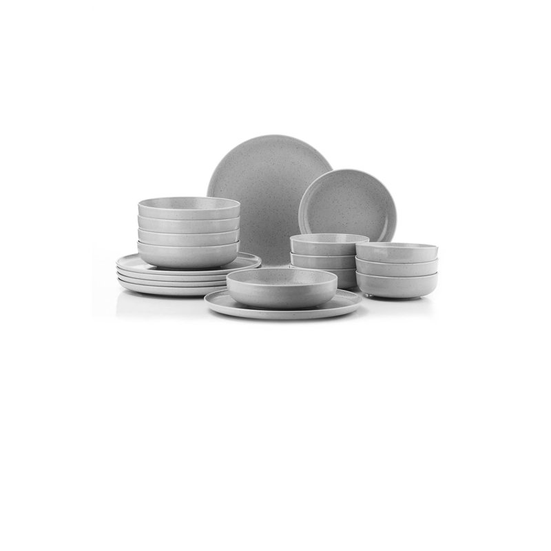 Brigido 18 Piece Dinnerware Set - Service for 6, White