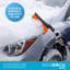 Brosse à neige avec grattoir à glace amovible pour voiture - Déneigeur flexible et outil de nettoyage de pare-brise avec brosse à poils larges - Balai d'hiver pour auto, VUS