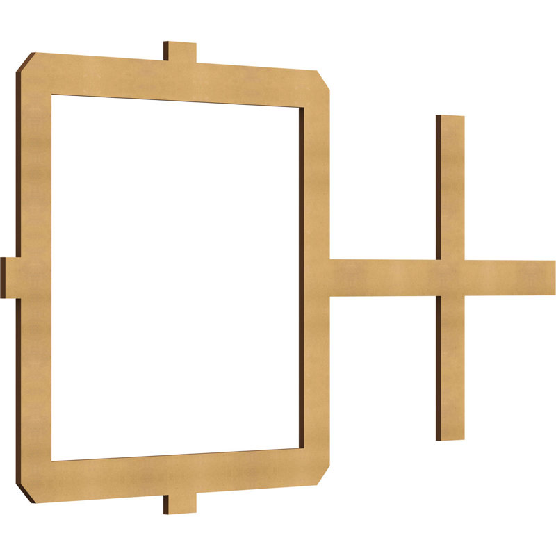 Panneaux muraux Carlisle, Qualité de peinture (bois), H 7 3/8 po x l 12 7/8 po x P 1/4 po