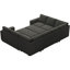 Canapé-lit convertible surdimensionné en U Shavera-801571665