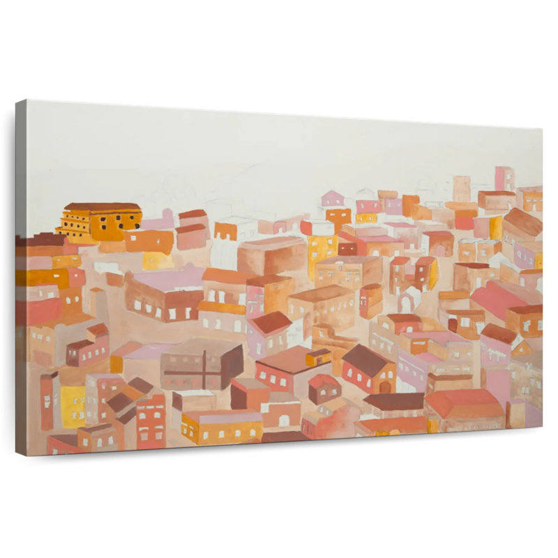 Moroccan Town, 8" H x 12" W