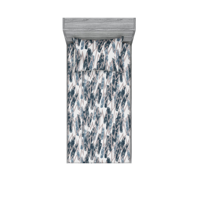 Ensemble de taies décoratives Ambesonne, Drap-housse très long pour taille de lit simple a