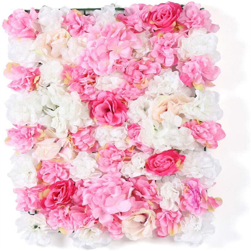 Panneau mural en soie artificielle pour mariage et plusieurs fêtes, Rose