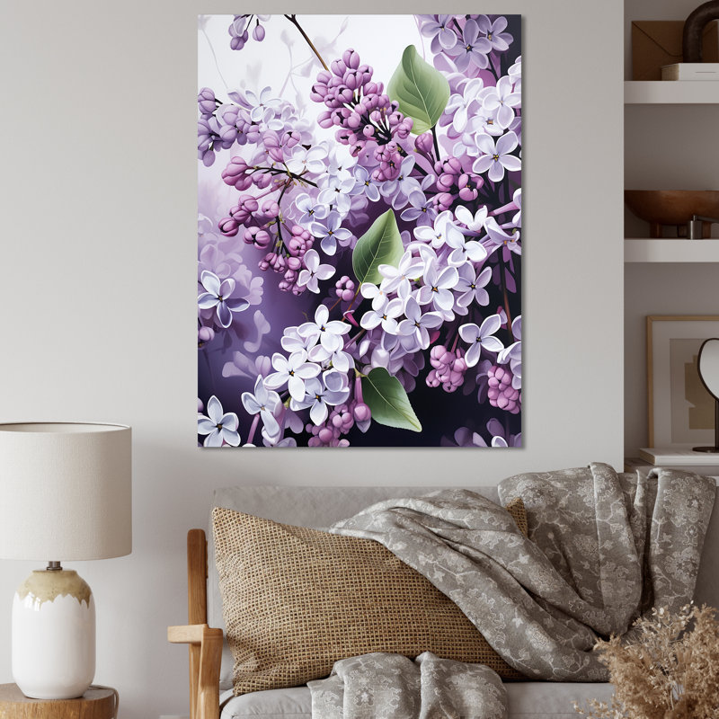 Magnifique paysage de rêve lilas V, H 40 po x l 30 po x P 1,5 po, Toile tendue