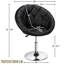 Fauteuil demi-tonneau pivotant capitonné Mavin-1991793221