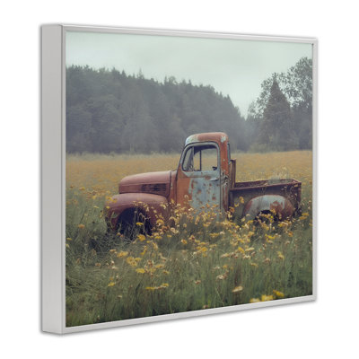 «Rustic Pickup in Country Meadow», estampe numérique, design par Steve Hunziker