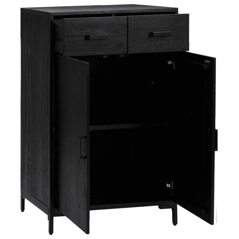 Armoire de rangement pour chaussures 2 paires Henfield, Noir