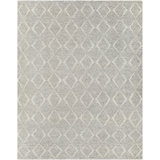 Glimp Geometric Hand Knotted Light Gray Area Rug