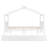Space-Saving Wooden House Bed With Pull-Out Trundle For Sleepovers-2114032320-2114032323