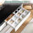 Marisole Contemporary 47.24''W Glass-Faced 6-Drawer Double Dresser With LED Lighting-96798072