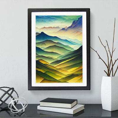 Watercolour Meadow Landscape No.2 - Wall Art