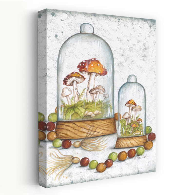 Champignons et perles - champignon bohémien, H 48 po x l 32 po