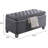 Grey Bench For Bedroom - Stylish Storage Solution In With Tufting