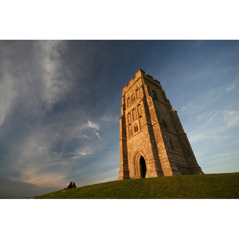 Golden Light On Glastonbury Tor - Wrapped Canvas Print, 30cm H x 46cm W