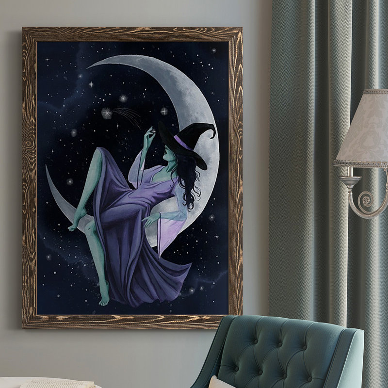Star Sorceress I, reproduction d'art sur toile, H 43,5 po x l 31,5 po x P 1 po, Noyer