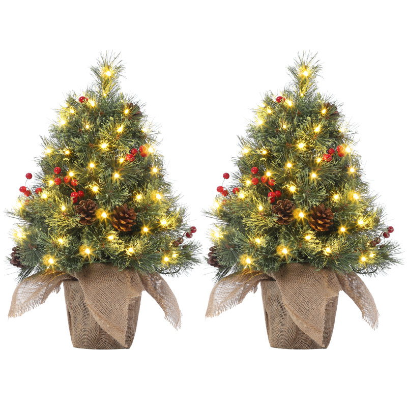 Petit paquet de 2 arbres de Noël