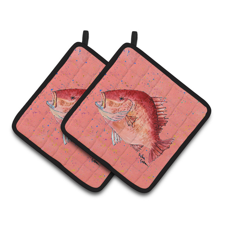 Caroline's Treasures Strawberry Snapper Polyester Potholder