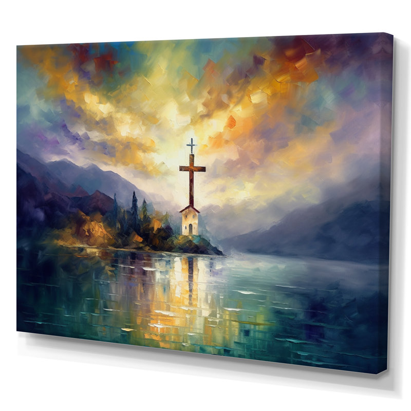 Reproduction d'art sur toile Arnfried, H 16 po x l 32 po x P 1 po, Toile tendue