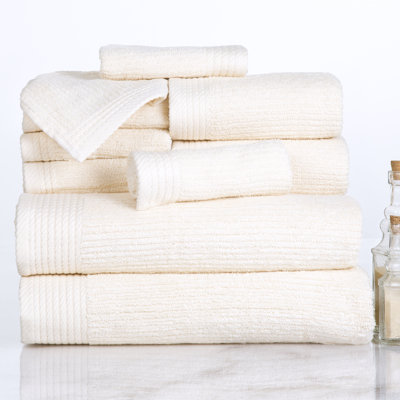 Ensemble de serviettes de bain 10 pièces Airyonna - Luxueux ensemble de serviettes de salle de bain 100% coton