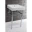 Évier de style console en laiton Kingstonian Edwardian de 20 pouces avec pieds en laiton (4 pouces, 3 trous)-50890481