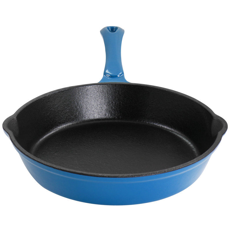 Poêle à frire en fonte émaillée Megachef, Turquoise