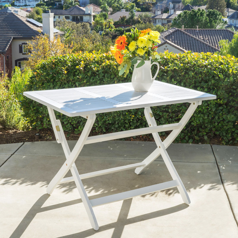 Table pliante en bois 43,5 po