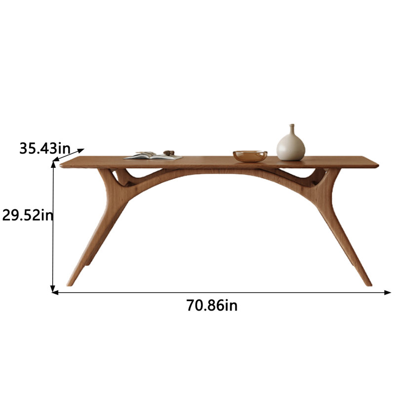 Table de salle à manger Muaad, L 35,43 po x L 70,86 po