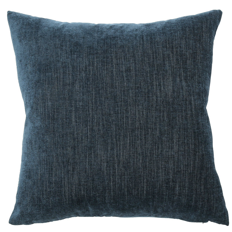 Karvina Square Pillow Cover & Insert, Denim