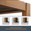 Pergola en aluminium à persiennes de patio avec DEL solaire-104804878-104804879