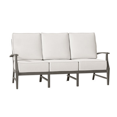 Croquet Aluminum Sofa - Slate Gray