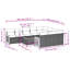 Grand canapé modulaire en rotin PE Vidaxl-114254008